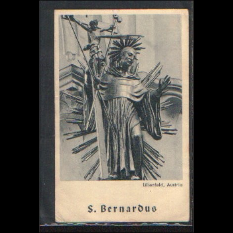 Santino -S. Bernardo a Lilienfeld - Austria - Holy Card