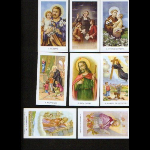 Santini - Lotto di 8 - Holy Card - L3