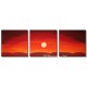 Warwel ~ Mali Sunset ~ 3 Quadri 40x130cm ~ ORO