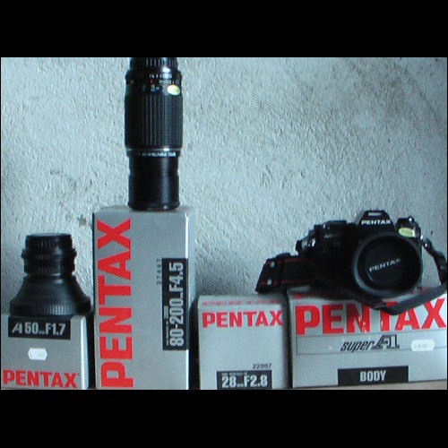 Fotocamera Asahi Pentax ME super+Zoom+Grandangolo