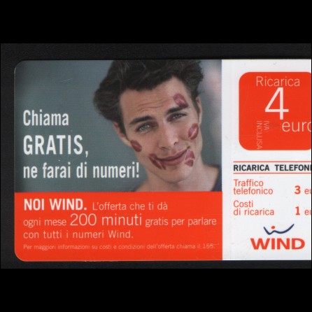 Ricariche WIND - CHIAMA GRATIS scadenza giugno 2010 10 EURO