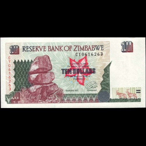 BA057 - ZIMBABWE - 10 DOLLAR - pick 6