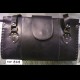Borsa tracolla colore nero con borchie, interamente in cuoio