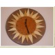 Splendido orologio Sole in legno Nuovo fatto a mano