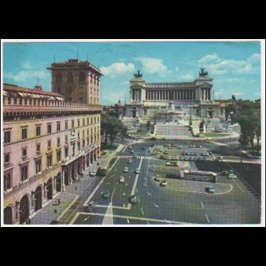 Cartolina - Roma - Piazza Venezia