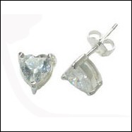 Orecchini in argento 926 con Diamanti Sintetici - Zirconi