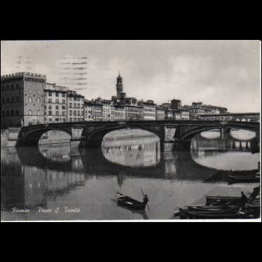 Cartolina - FIRENZE - Ponte S. Trinit - 1955