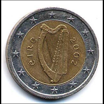 Jeps - EIRE - moneta 2 euro 2002 circolata