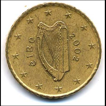 Jeps - EIRE - moneta 0,50 euro 2002 circolata
