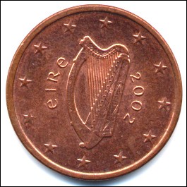 Jeps - EIRE - moneta 0,05 euro 2002 circolata