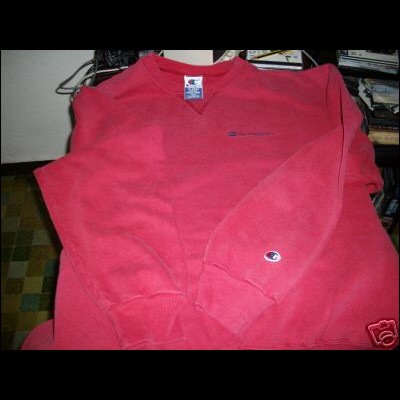 felpa no maglia CHAMPION rossa XL originale cotone