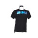 T-Shirt Bikkembergs Blu TG L con quadrati Blu