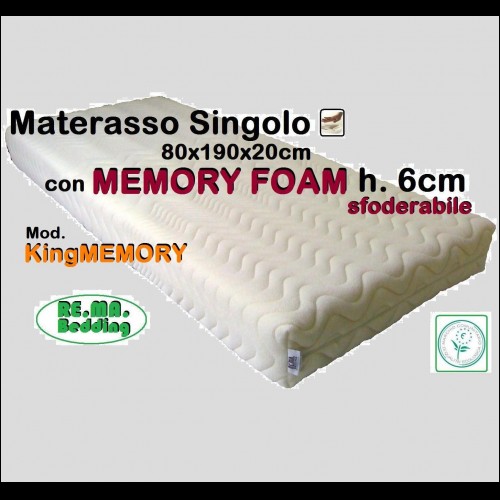NOVITA'!!! Materasso Singolo in Memory Foam h. 6cm