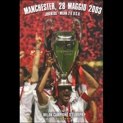CARTOLINA PUBBLICITARIA: Milan campione d'Europa 2003