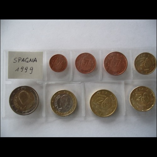 SPAGNA 1999 serie da 1 cent a 2 euro circolata