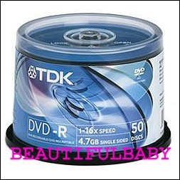 50 DVD-R TDK 16x 4.7gb