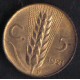 ITALIA REGNO 1921 - 5 centesimi spiga - SPL
