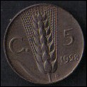 ITALIA REGNO 1928 - 5 centesimi spiga - SPL