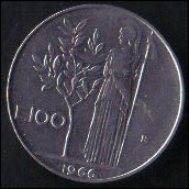 ITALIA REPUBBLICA 1966 - 100 LIRE acmonital - SPL/FDC