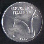 ITALIA REPUBBLICA 1969 - 10 LIRE italma - FDC