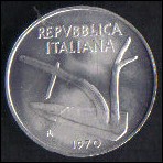 ITALIA REPUBBLICA 1970 - 10 LIRE italma - FDC