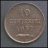 REPUBBLICA SAN MARINO 1937 - 10 CENTESIMI - SPL