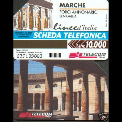 SCHEDA N. 900 - LINEE D'ITALIA - MARCHE - USATA