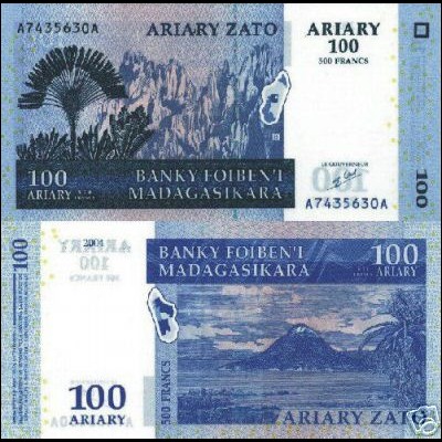 MADAGASCAR - 100 ariary 2004 FDS