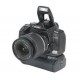 Canon EOS 400D + EF-S 18-55 mm + battery pack BG-E3