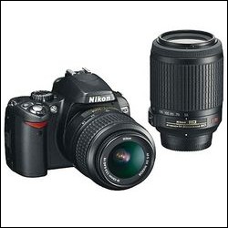  Nikon D60 + obiettivi AF-S DX VR NIKKOR 18-55 mm e AF-S VR