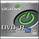 DVD-R GIGATAIN 4.7 GB 120 MIN 8x CONF. 30 PZ IN COSTODIA SIN