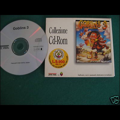  GOBLINS III 3 cd for pc !!GIOCO ORIGINALE PC+cartonato+