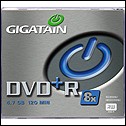 DVD+R GIGATAIN 4.7 GB 120 MIN 8x CONF. 10 PZ IN CUSTODIA SIN