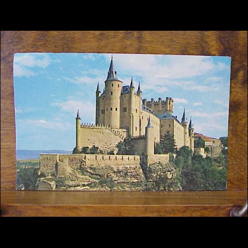 Alcazar Segovia Spain Pan Am postcard airline cartolina