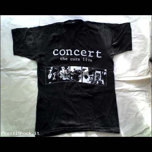 T-shirt THE CURE CONCERT nera (black)