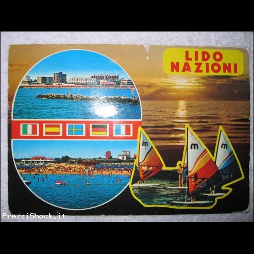 LIDO NAZIONI  - viaggiata - Affrancata 1985