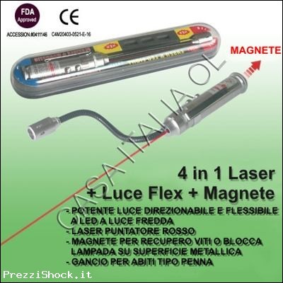 OLEDFLEX LED A LUCE FREDDA FLESSIBILE + LASER + MAGNETE
