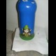 Bottiglia decorata a mano - elfi, gnomi, fate, fata, elfo