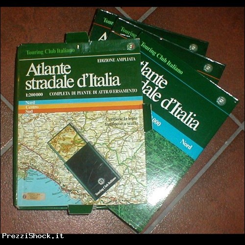 T.C.I.-ATLANTE STRADALE D'ITALIA-3 vol.+contenitore