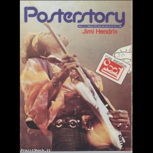 JIMI HENDRIX - POSTERSTORY FEBBRAIO 1978 N. 1