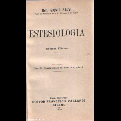 Dr.G.Salvi-ESTESIOLOGIA-Ed.Vallardi 1930