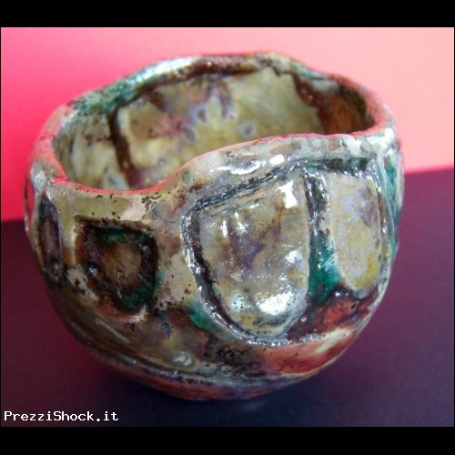 Coppa Etrusca in ceramica Raku