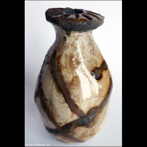 Vasetto decorativo in ceramica Raku