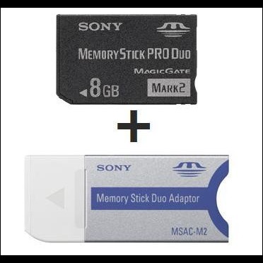 MEMORY STICK MS PRO DUO 8 GB 8GB SONY PER PSP PS3 MSMT8G