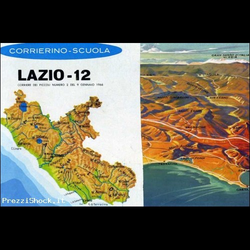OCCASIONE"CORRIERINO SCUOLA LAZIO-12" ED 1966 MOLTO RARO