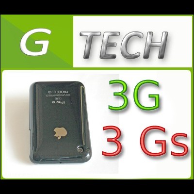 HARD CASE SKIN COVER GUSCIO nera IPHONE 3G 8gb 16gb