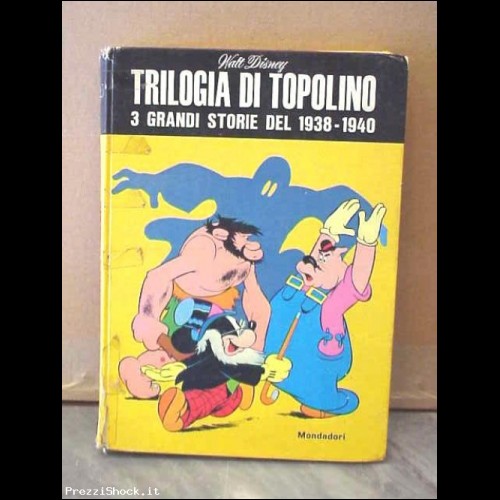 Trilogia Topolino Walt Disney Mondadori 1969 Mickey