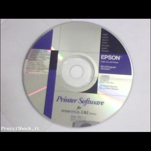 * CD originale "Printer Software" - Epson Stylus C42