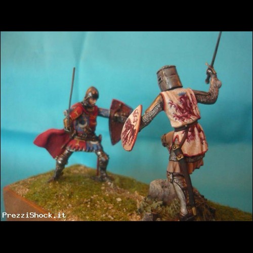 Soldati in piombo -battaglia di Agincourt anno 1415  duello