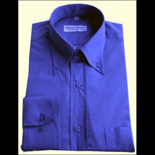 Camicia Uomo Casual - Colore Blu - Made in Italy